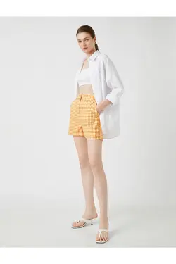 پیراهن بیسیک آستین بلند سایز بزرگ با جیب - یاری شاپ