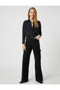 پیراهن پایه آستین بلند دکمه دار - یاری شاپ