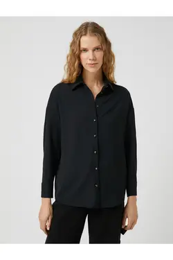 پیراهن پایه آستین بلند دکمه دار - یاری شاپ