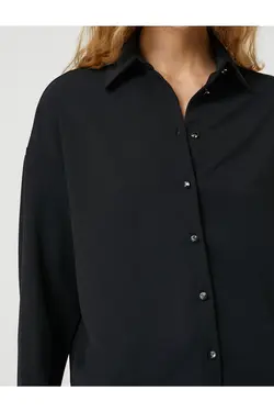 پیراهن پایه آستین بلند دکمه دار - یاری شاپ