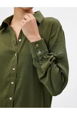 پیراهن پایه آستین بلند دکمه دار - یاری شاپ