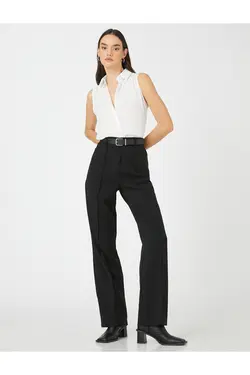 پیراهن پایه بدون آستین با دکمه های مخفی - یاری شاپ