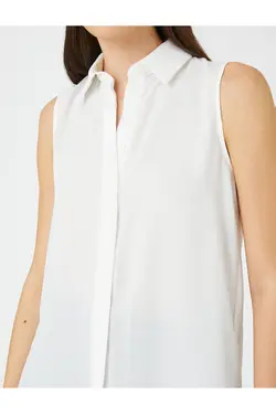 پیراهن پایه بدون آستین با دکمه های مخفی - یاری شاپ