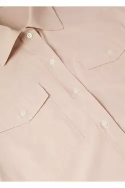 پیراهن پنبه ای پاستلی زنانه با جیب سینه - یاری شاپ