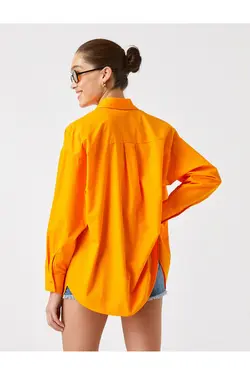 پیراهن پوپلین آستین بلند نخی - یاری شاپ