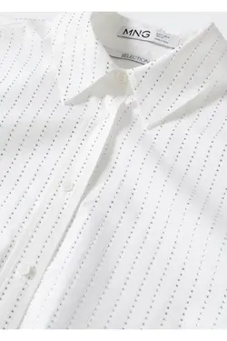 پیراهن پوپلین سنگ استراس - یاری شاپ