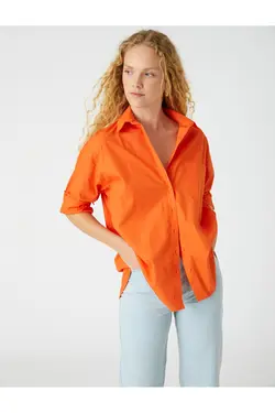 پیراهن پوشاک زنانه 3WAK60012PW نارنجی نارنجی - یاری شاپ