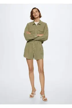 پیراهن ترکیبی کتان و پنبه - یاری شاپ