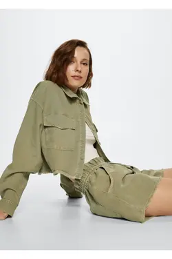 پیراهن ترکیبی کتان و پنبه - یاری شاپ