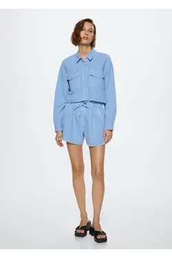 پیراهن ترکیبی کتان و پنبه - یاری شاپ