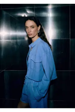 پیراهن ترکیبی کتان و پنبه - یاری شاپ