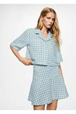 پیراهن تویید علامت دار - یاری شاپ