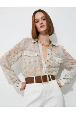 پیراهن جیبی آستین بلند - یاری شاپ