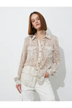 پیراهن جیبی آستین بلند - یاری شاپ