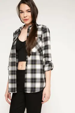 پیراهن جیبی اکرو زنانه با جزئیات G6812AZ.17SP.ER105 - یاری شاپ