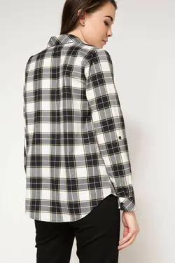 پیراهن جیبی اکرو زنانه با جزئیات G6812AZ.17SP.ER105 - یاری شاپ