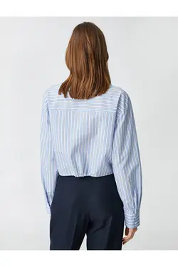 پیراهن جیبی با جزئیات الاستیک - یاری شاپ