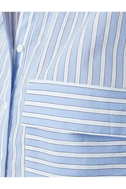 پیراهن جیبی با جزئیات الاستیک - یاری شاپ