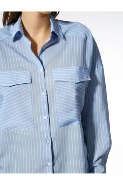 پیراهن جیبی برش ریلکس - یاری شاپ