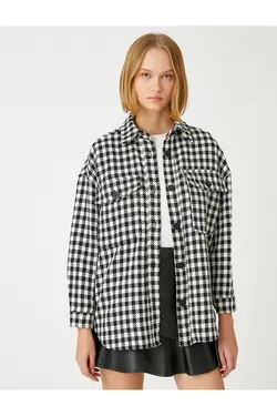 پیراهن چهارخانه دکمه دار - یاری شاپ