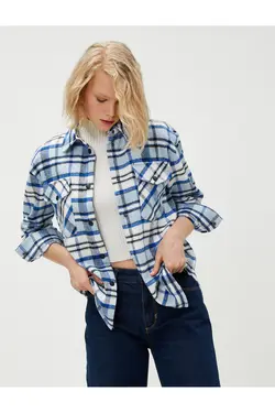 پیراهن چوب‌دار با جیب و گیره - یاری شاپ