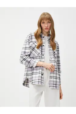 پیراهن چوب‌دار با جیب و گیره - یاری شاپ