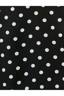 پیراهن خالدار ساتن یقه دکمه دار یقه منظم - یاری شاپ