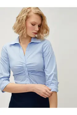 پیراهن دراپه آستین بلند مناسب باریک - یاری شاپ