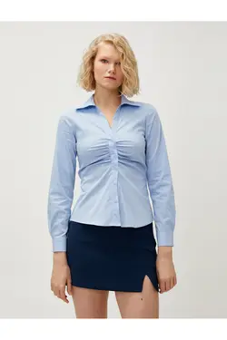 پیراهن دراپه آستین بلند مناسب باریک - یاری شاپ