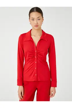 پیراهن دراپه آستین بلند مناسب باریک - یاری شاپ