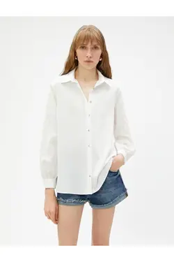 پیراهن دکمه دار با جزئیات - یاری شاپ