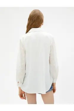 پیراهن دکمه دار با جزئیات - یاری شاپ