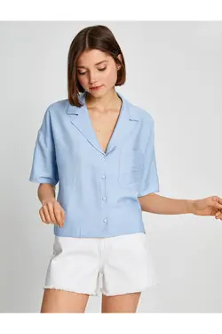 پیراهن دکمه دار آستین کوتاه - یاری شاپ