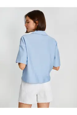 پیراهن دکمه دار آستین کوتاه - یاری شاپ