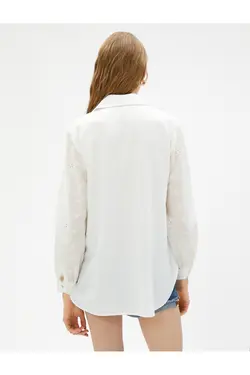 پیراهن دکمه دار با جزئیات - یاری شاپ