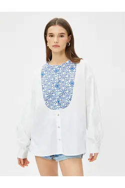 پیراهن دوزی سنتی یقه نخی - یاری شاپ