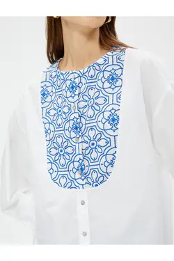 پیراهن دوزی سنتی یقه نخی - یاری شاپ