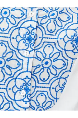 پیراهن دوزی سنتی یقه نخی - یاری شاپ