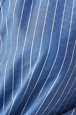 پیراهن راه راه آبی سرمه ای زنانه 2SAK60130CW - یاری شاپ