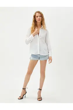 پیراهن راه راه آستین بلند - یاری شاپ