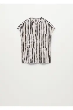 پیراهن راه راه برش پهن - یاری شاپ