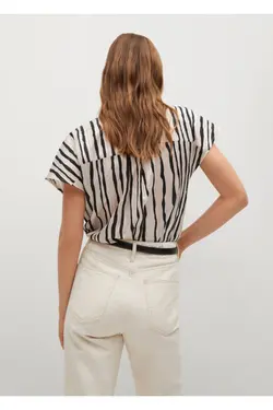 پیراهن راه راه برش پهن - یاری شاپ