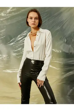 پیراهن روکش فلزی طلایی - یاری شاپ