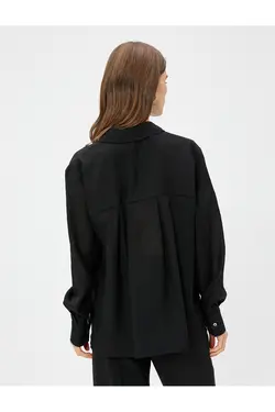 پیراهن ریلکس با جزئیات مروارید آستین بلند - یاری شاپ