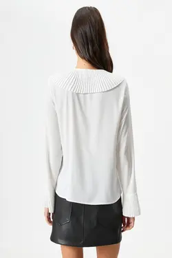 پیراهن زنانه آف سفید 4WAK60490UW - یاری شاپ