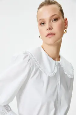 پیراهن زنانه آف سفید 4WAK60541UW - یاری شاپ