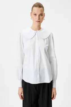 پیراهن زنانه آف سفید 4WAK60541UW - یاری شاپ