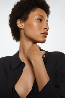 پیراهن زنانه خاکستری تیره - یاری شاپ