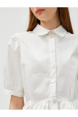 پیراهن زنانه سفید 3sal60020ıw - یاری شاپ