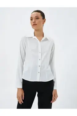 پیراهن زنانه سفید 4wak60108pw - یاری شاپ